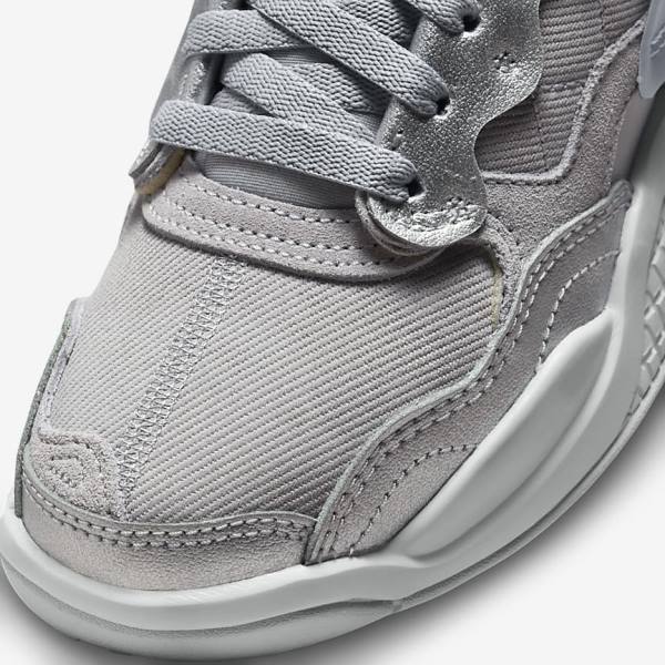 Kids' Nike Jordan MA2 Older Trainers Grey / Metal Silver / Platinum / Black | NK327UGY