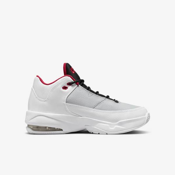 Kids' Nike Jordan Max Aura 3 Older Trainers White / Platinum / Black / Red | NK234RIE