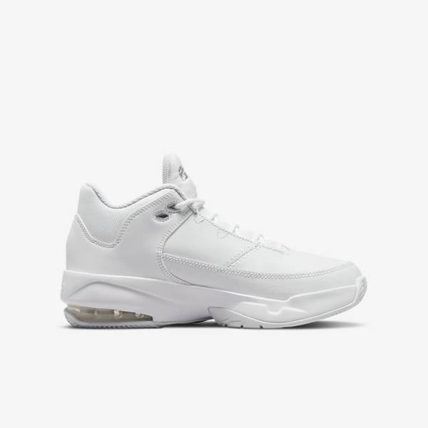 Kids' Nike Jordan Max Aura 3 Older Trainers White / Metal Silver | NK715YKV