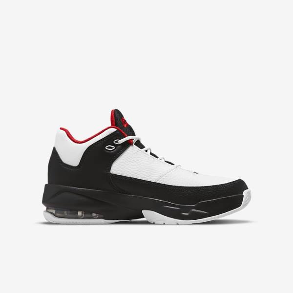 Kids' Nike Jordan Max Aura 3 Older Trainers White / Black / Red | NK869BVQ