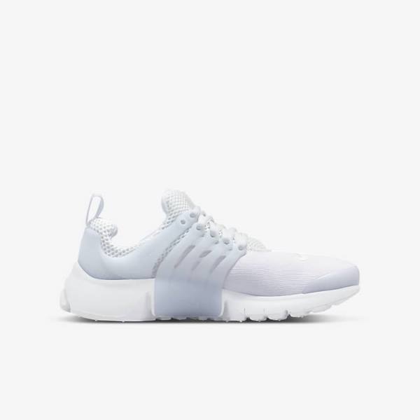 Kids' Nike Presto Older Trainers White / Platinum / White | NK653CXO