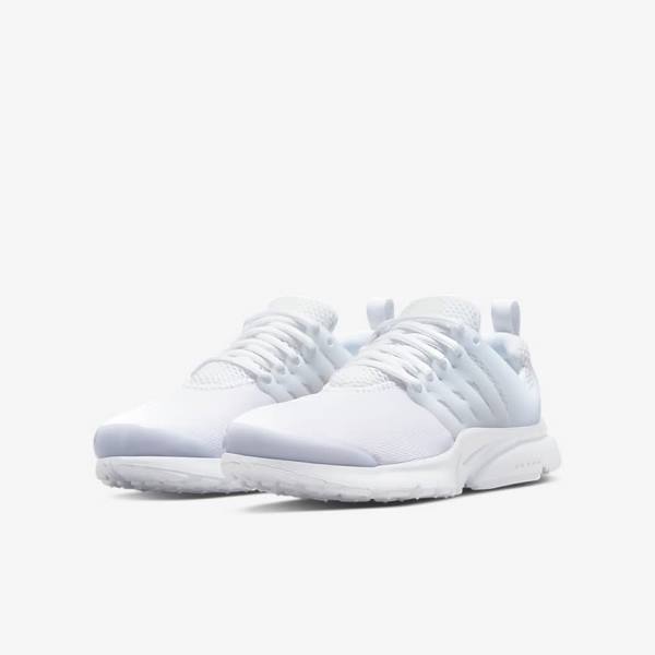 Kids' Nike Presto Older Trainers White / Platinum / White | NK653CXO