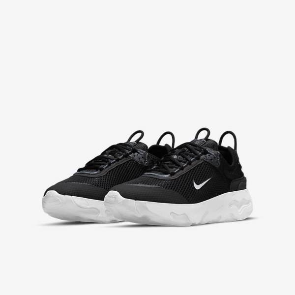 Kids' Nike React Live Older Trainers Black / Dark Grey / White | NK067REP