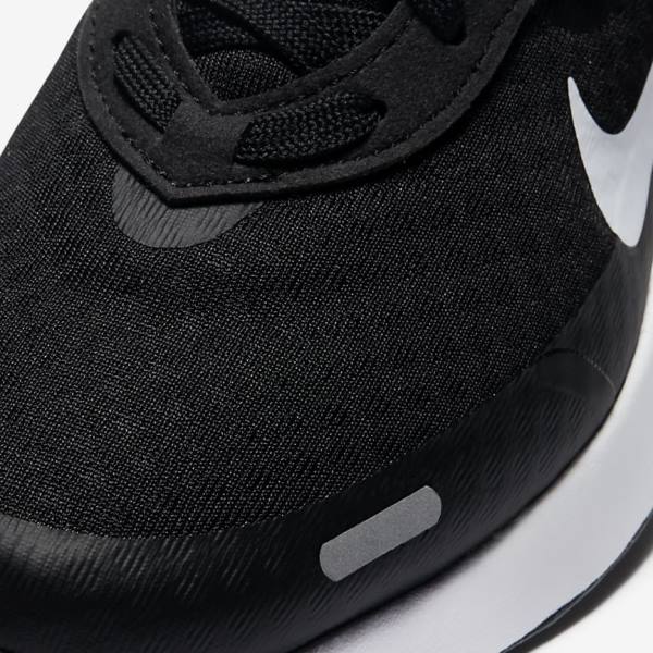 Kids' Nike Reposto Older Running Shoes Black / Dark Grey / White | NK821FTB