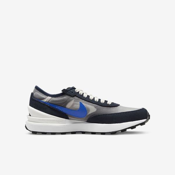 Kids' Nike Waffle One Older Trainers Dark Obsidian / Black / Royal | NK507IFP