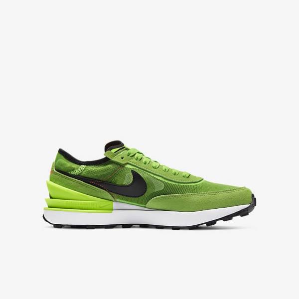 Kids' Nike Waffle One Older Trainers Green / Red / Black | NK261ORF