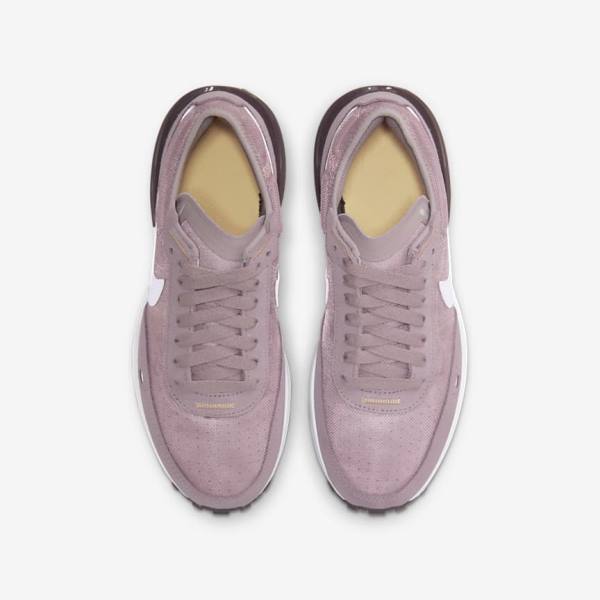 Kids' Nike Waffle One Older Trainers Pink / Light Purple / White | NK580TSI