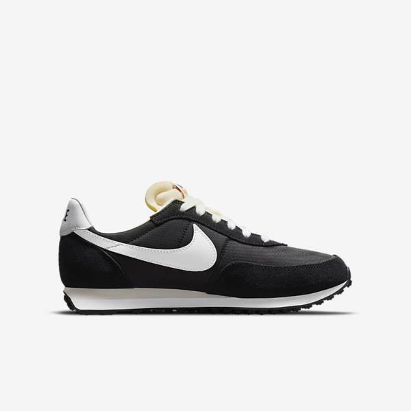 Kids' Nike Waffle Trainer 2 Older Trainers Black / Orange / White | NK830XDT