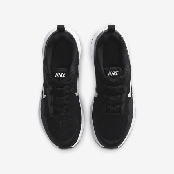 Kids' Nike WearAllDay Older Trainers Black / White | NK716BWH