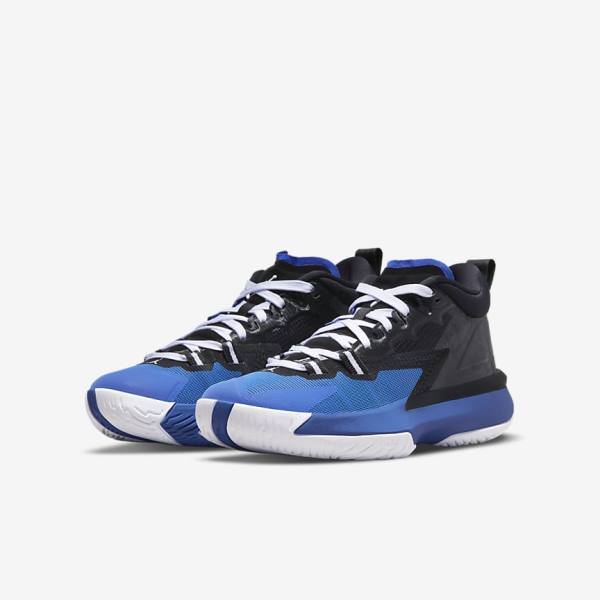 Kids' Nike Zion 1 Older Trainers Black / Royal / White | NK913IXW