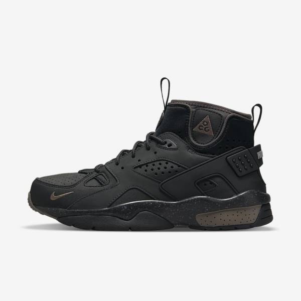 Men\'s Nike ACG Air Mowabb Trainers Black / Olive Grey | NK380YHJ