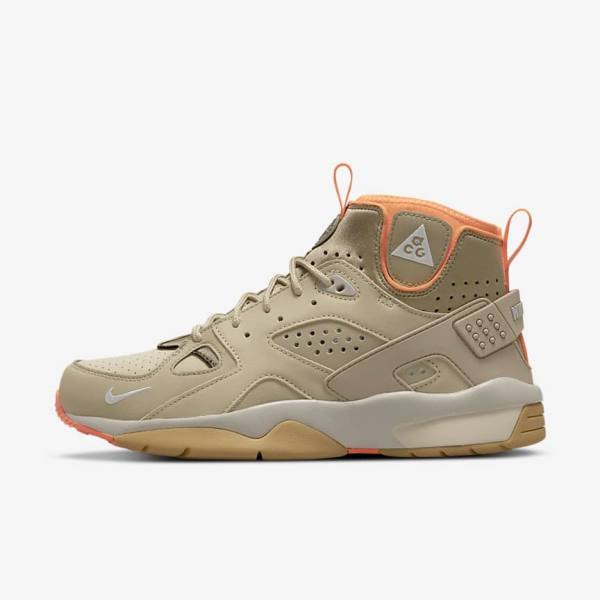 Men\'s Nike ACG Air Mowabb Trainers Khaki / Silver | NK849ORY