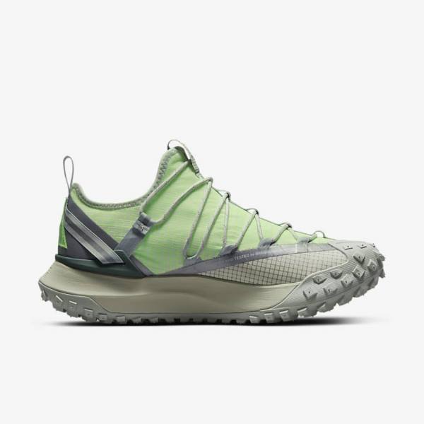 Men's Nike ACG Mountain Fly Low Trainers Grey / Green | NK423TNE