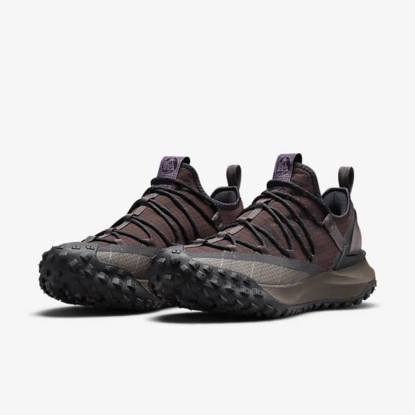 Men's Nike ACG Mountain Fly Low Trainers Brown / Black | NK968QCA