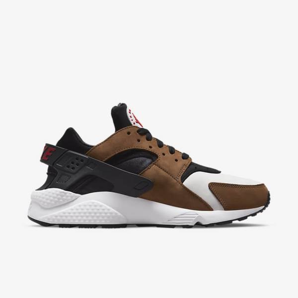 Men's Nike Air Huarache LE Trainers Black / White / Red | NK310UXA