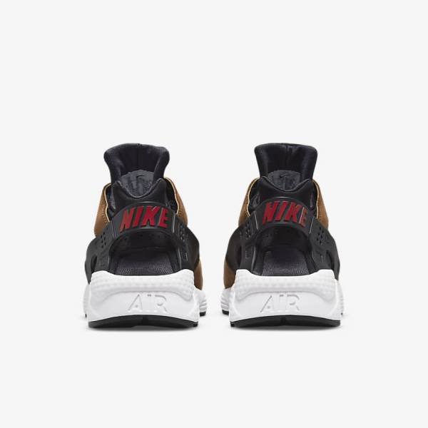 Men's Nike Air Huarache LE Trainers Black / White / Red | NK310UXA