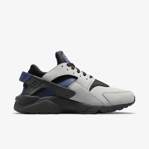 Men's Nike Air Huarache LE Trainers Grey / Black / Navy | NK170LXJ