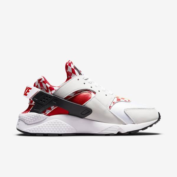 Men's Nike Air Huarache Premium Liverpool F.C. Trainers White / Yellow / Red | NK152PMV