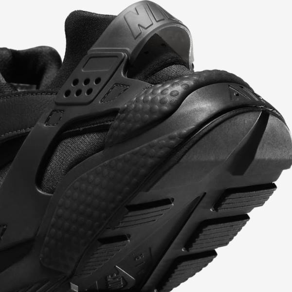 Men's Nike Air Huarache Trainers Black / Dark Grey | NK902QDI