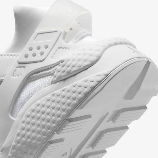 Men's Nike Air Huarache Trainers White / Platinum | NK091MAH