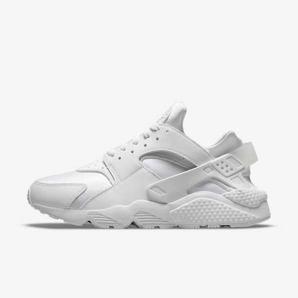 Men\'s Nike Air Huarache Trainers White / Platinum | NK091MAH