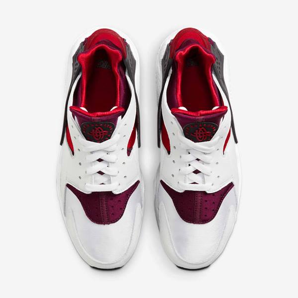 Men's Nike Air Huarache Trainers White / Red / Black / Red | NK168BHJ