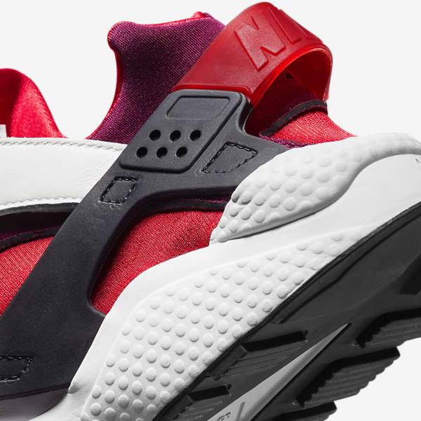 Men's Nike Air Huarache Trainers White / Red / Black / Red | NK168BHJ