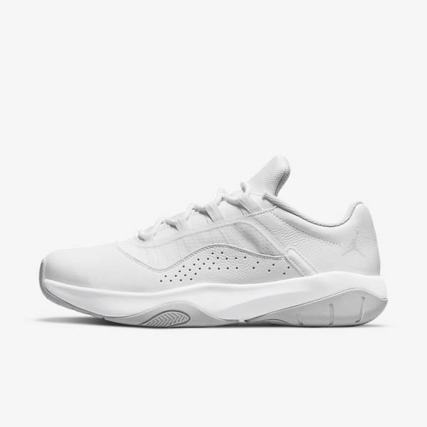 Men\'s Nike Air Jordan 11 CMFT Low Trainers White / Platinum | NK653SMD