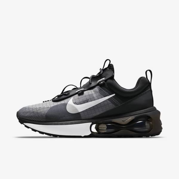 Men\'s Nike Air Max 2021 Trainers Black / Grey / White | NK169HLV