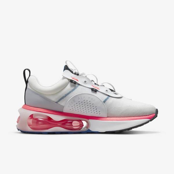 Men's Nike Air Max 2021 Trainers White / Red / Black / Blue | NK076RIS