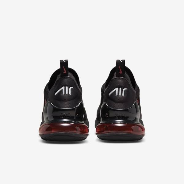 Men's Nike Air Max 270 Trainers Black / White / Red | NK371AWQ