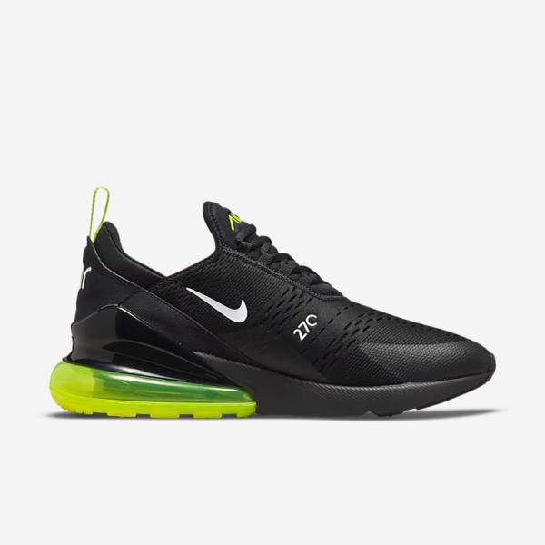 Men's Nike Air Max 270 Trainers Black / Silver / White | NK532IKD