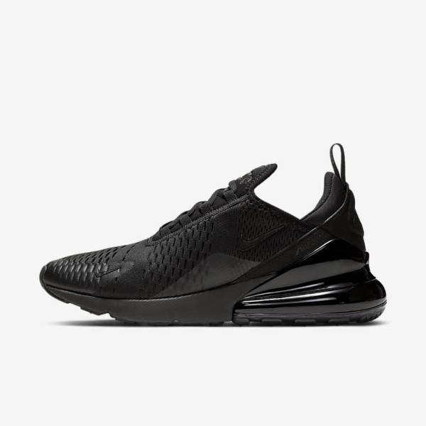 Men\'s Nike Air Max 270 Trainers Black | NK576IDV