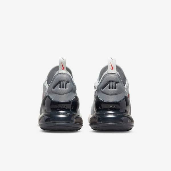 Men's Nike Air Max 270 Trainers Grey / Orange | NK452PZT