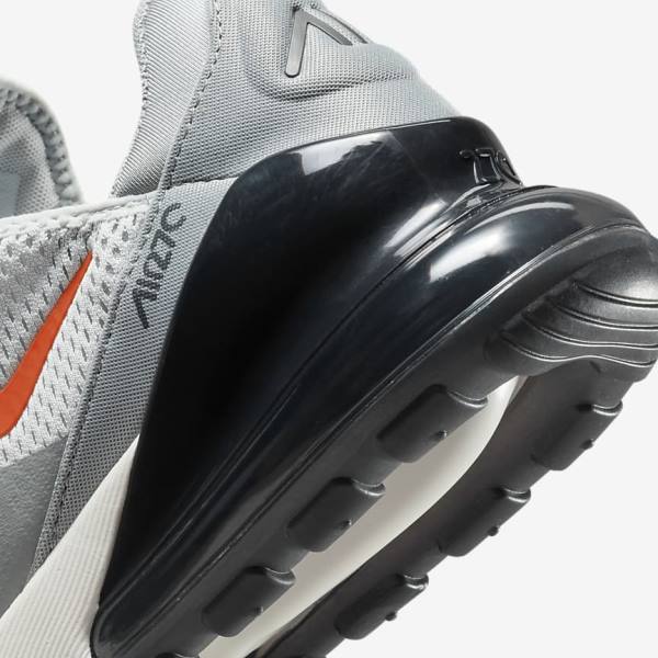 Men's Nike Air Max 270 Trainers Grey / Orange | NK452PZT