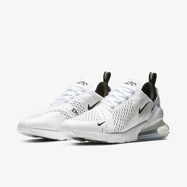 Men's Nike Air Max 270 Trainers White / Black | NK681LFB