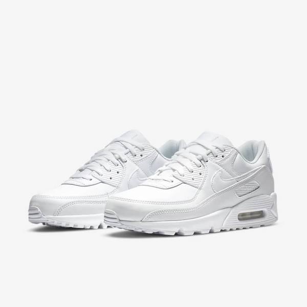 Men's Nike Air Max 90 LTR Trainers White | NK569GMN