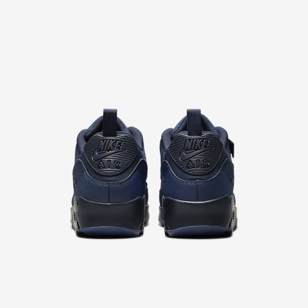 Men's Nike Air Max 90 Surplus Trainers Navy / Obsidian | NK946UZM