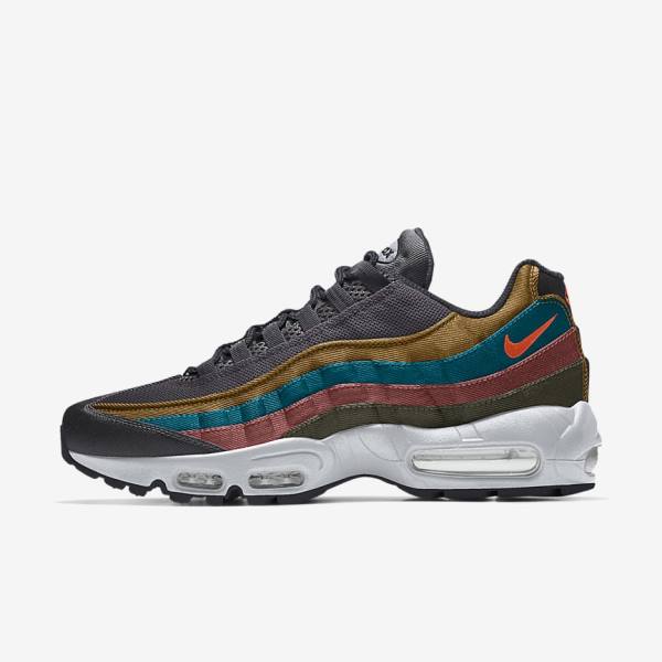 Men\'s Nike Air Max 95 By You Custom Trainers Multicolor | NK029CFI