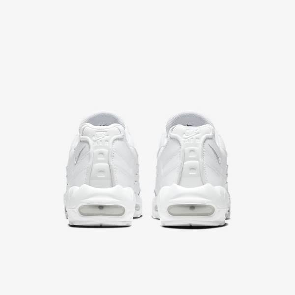 Men's Nike Air Max 95 Essential Trainers White / Grey / White | NK092FKP