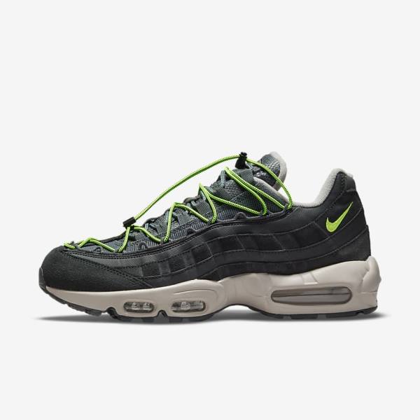 Men\'s Nike Air Max 95 Trainers Grey | NK823EHO