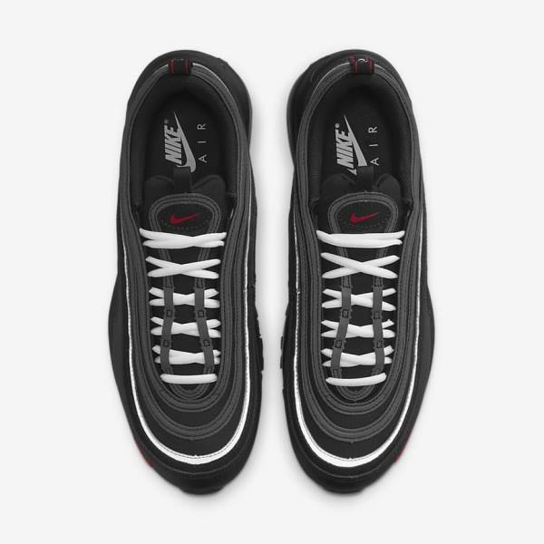 Men's Nike Air Max 97 Trainers Black / Red / White | NK543YXT