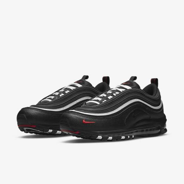 Men's Nike Air Max 97 Trainers Black / Red / White | NK543YXT