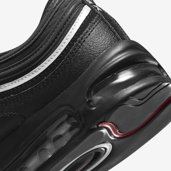 Men's Nike Air Max 97 Trainers Black / Red / White | NK543YXT