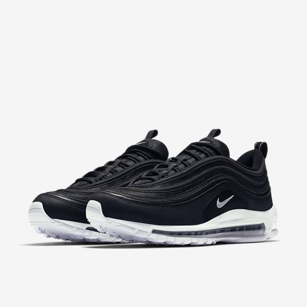 Men's Nike Air Max 97 Trainers Black / White | NK193KBT