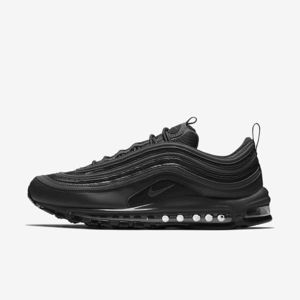 Men\'s Nike Air Max 97 Trainers Black / White | NK347DWN