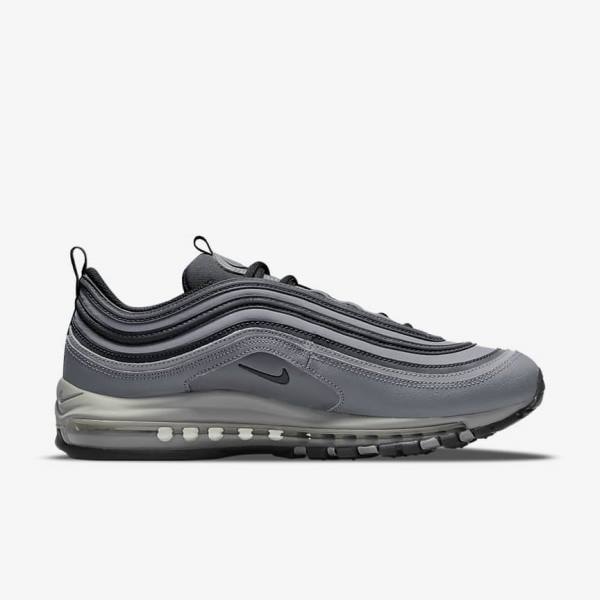 Men's Nike Air Max 97 Trainers Grey / Dark Grey / Black | NK982EYW