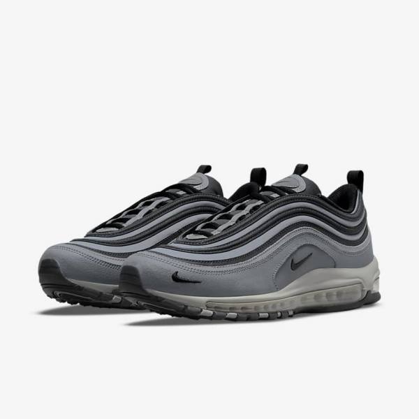 Men's Nike Air Max 97 Trainers Grey / Dark Grey / Black | NK982EYW