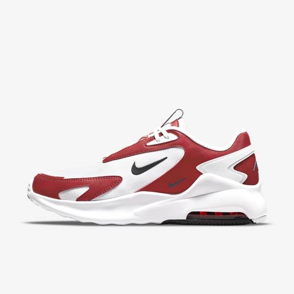 Men\'s Nike Air Max Bolt Trainers White / Red / Black | NK274PMU