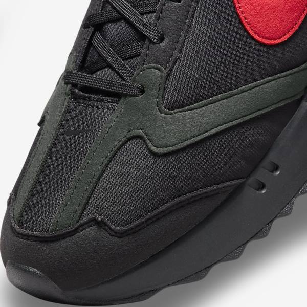 Men's Nike Air Max Dawn Trainers Black / White / Red | NK690TWB